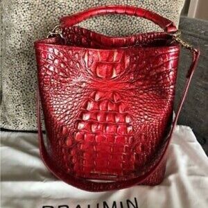 New With Tags Crimson Amelia Brahmin Handbag